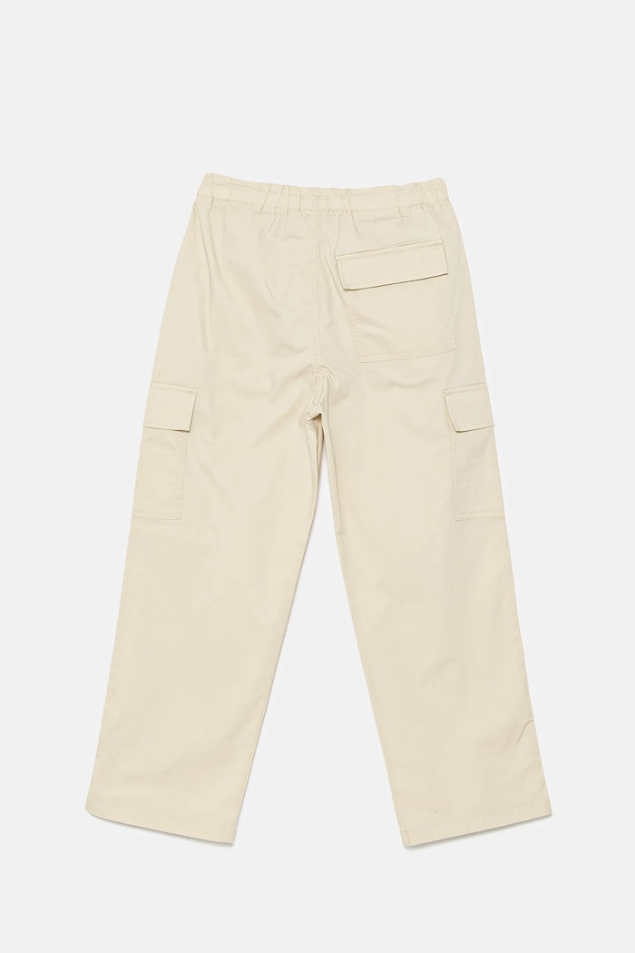 Детски панталон United Colors of Benetton 4L2VCF04I.G.Seasonal бежов SS25