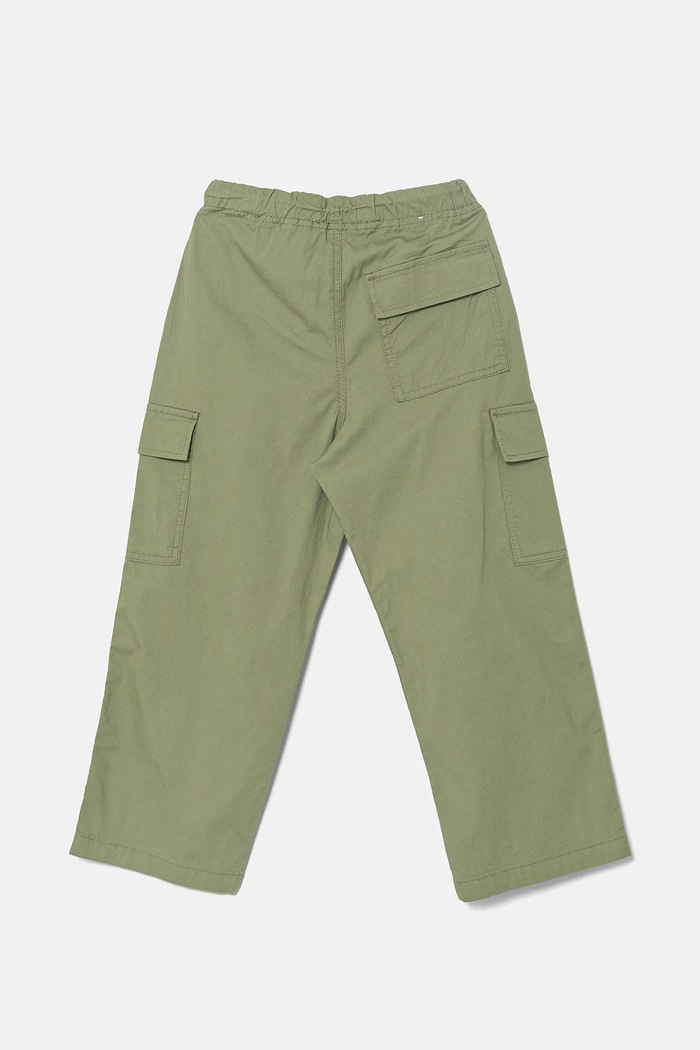 United Colors of Benetton spodnie dziecięce 4L2VCF04I.G.Seasonal zielony SS25
