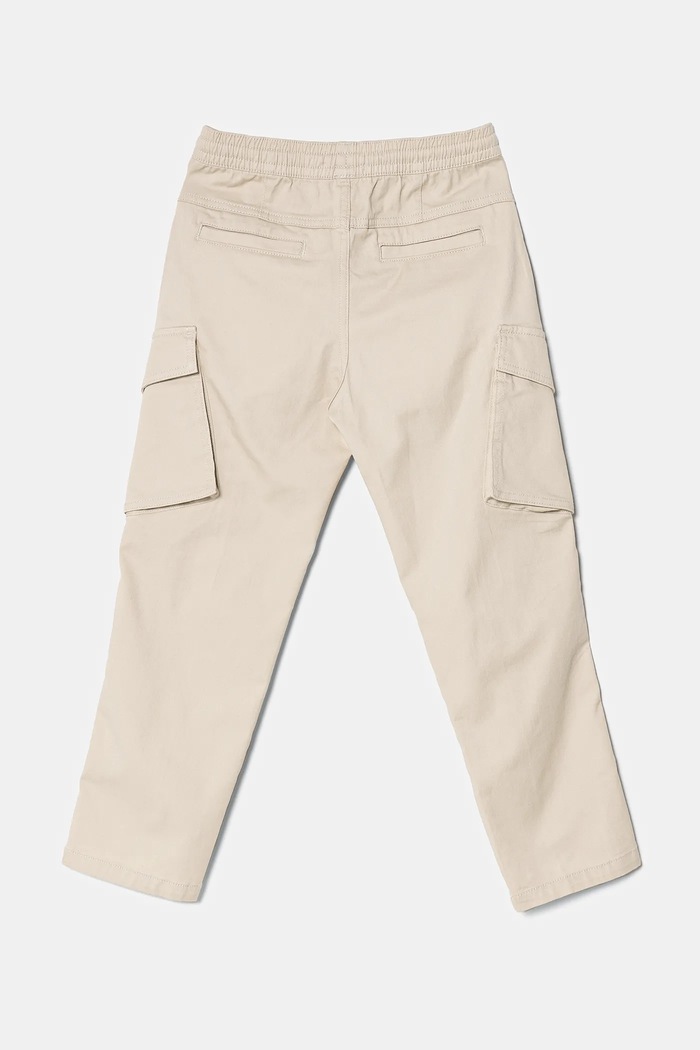 United Colors of Benetton spodnie dziecięce 4TCGCF049.G.Seasonal beżowy SS25