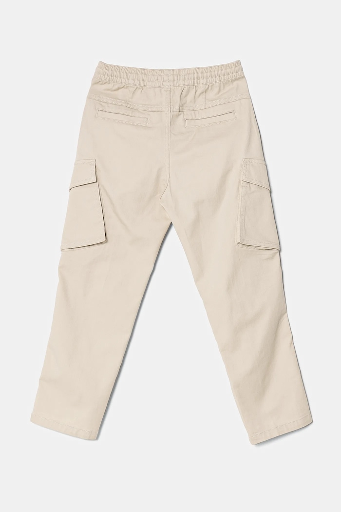 United Colors of Benetton spodnie dziecięce 4TCGCF049.G.Seasonal beżowy SS25