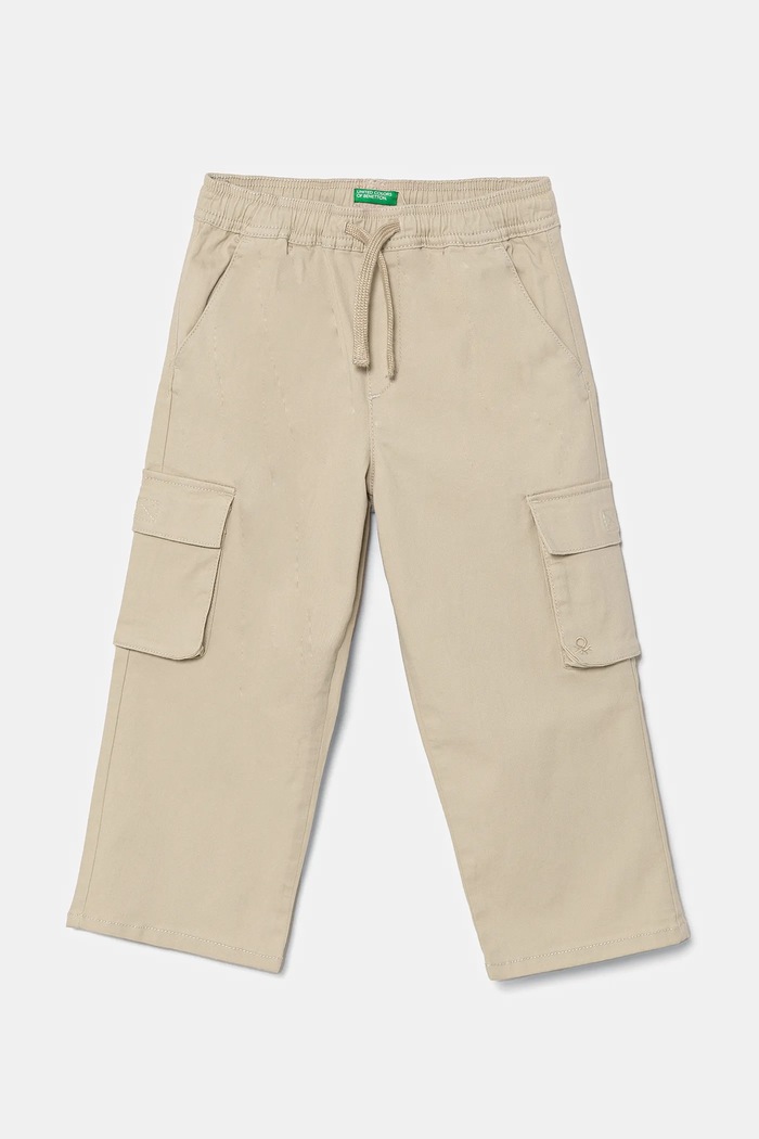Dječje hlače United Colors of Benetton bez uzorka bež 4TCGGF02B.P.Seasonal