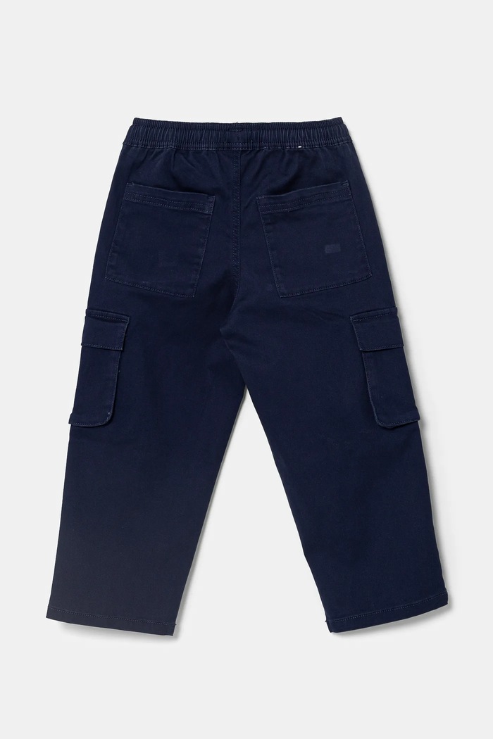 United Colors of Benetton spodnie dziecięce 4TCGGF02B.P.Seasonal granatowy SS25
