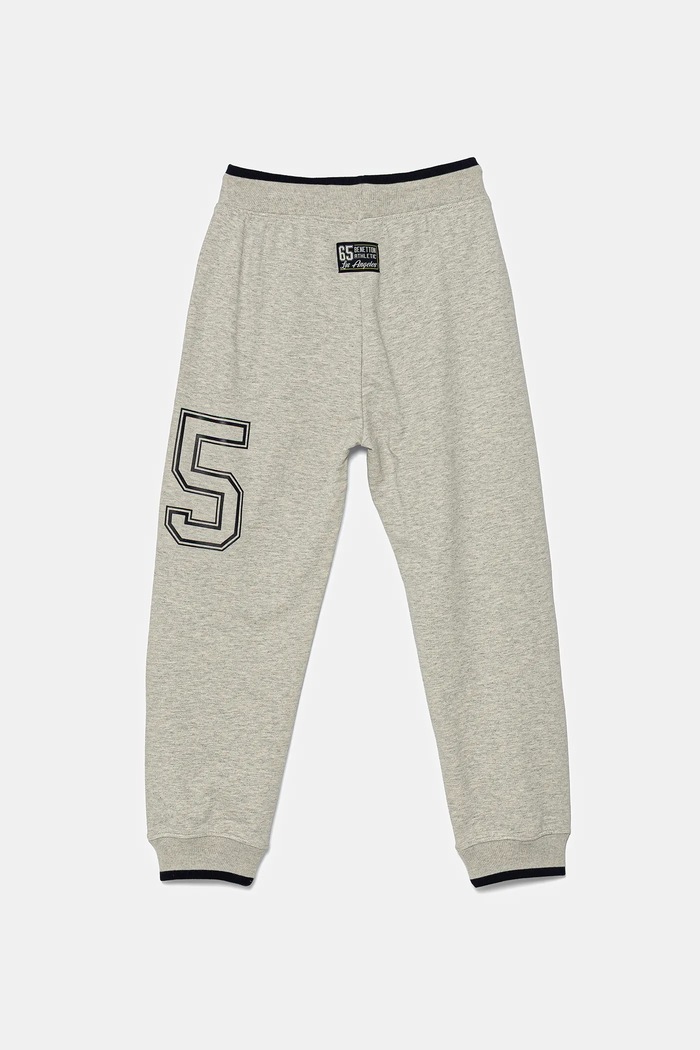 United Colors of Benetton spodnie dresowe bawełniane dziecięce 3BC1CF065.G.Seasonal szary SS25
