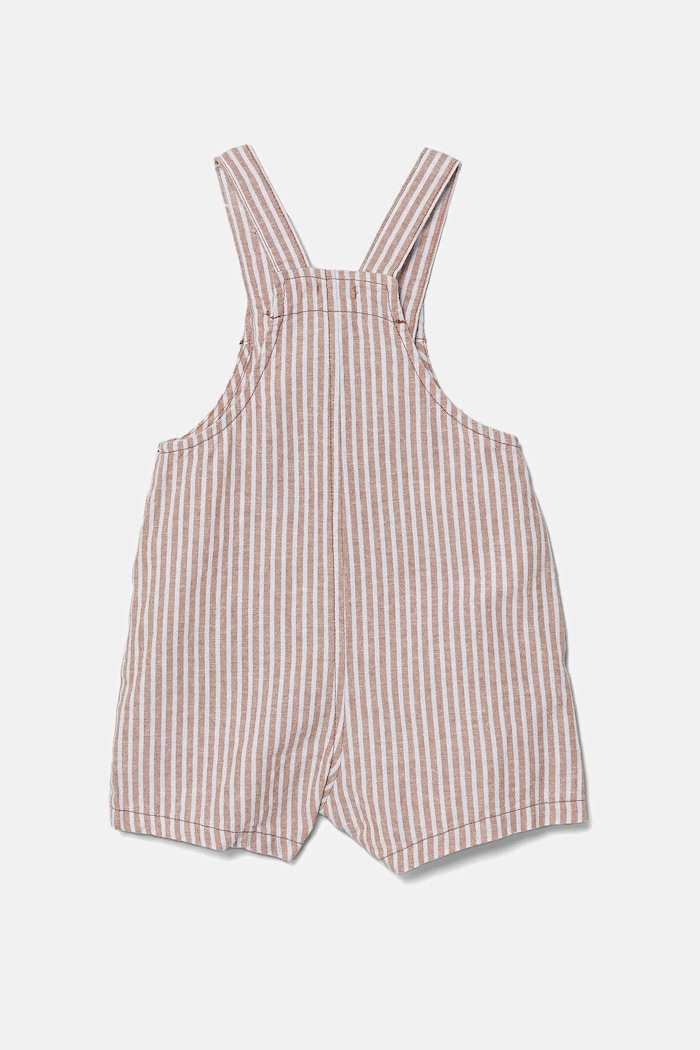 Lanen pajac za dojenčke United Colors of Benetton 4OGMAT01A.W.Seasonal bež SS25