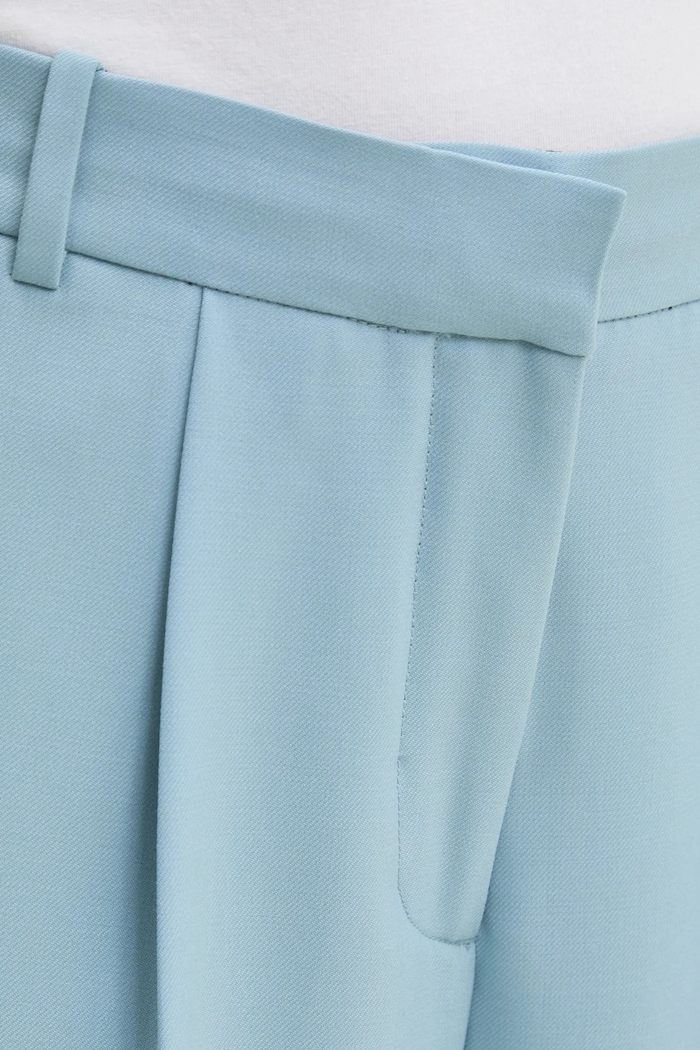 Calvin Klein nadrág gyapjú keverékből K20K207836 kék