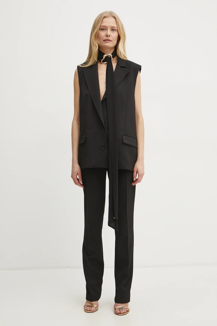 Patrizia Pepe spodnie 8P0670.A375 czarny SS25