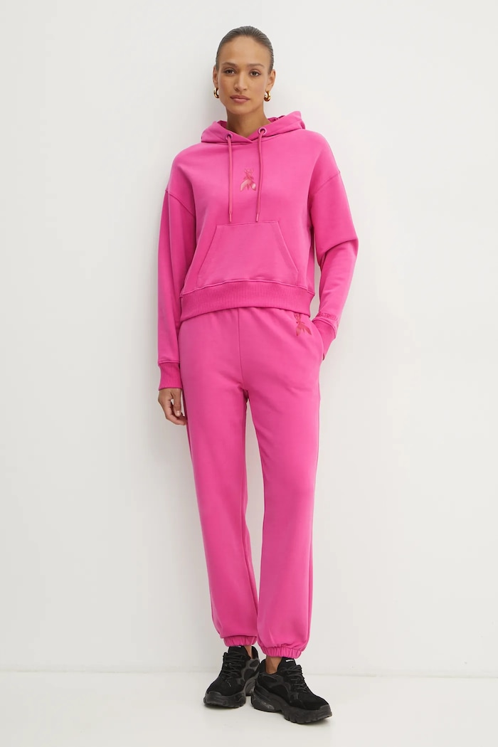 Patrizia Pepe pantaloni de trening din bumbac 8P0687.J079 roz SS25