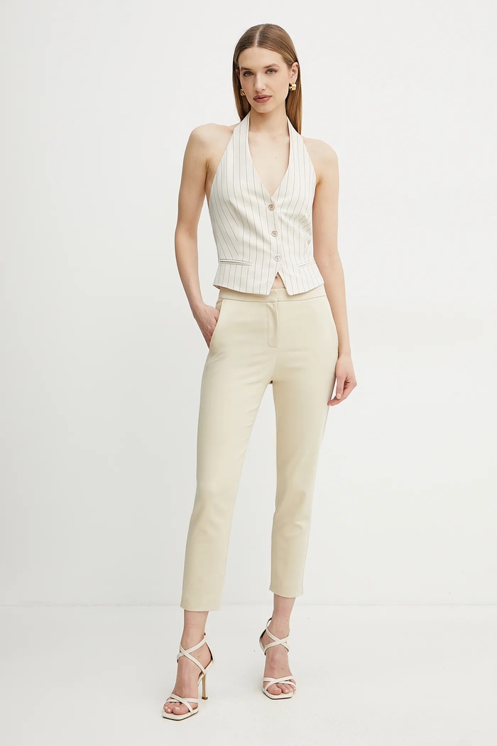 Nohavice Patrizia Pepe 8P0699.A543 béžová SS25