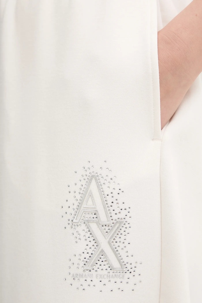 Armani Exchange spodnie dresowe beżowy XW000096.AF10804