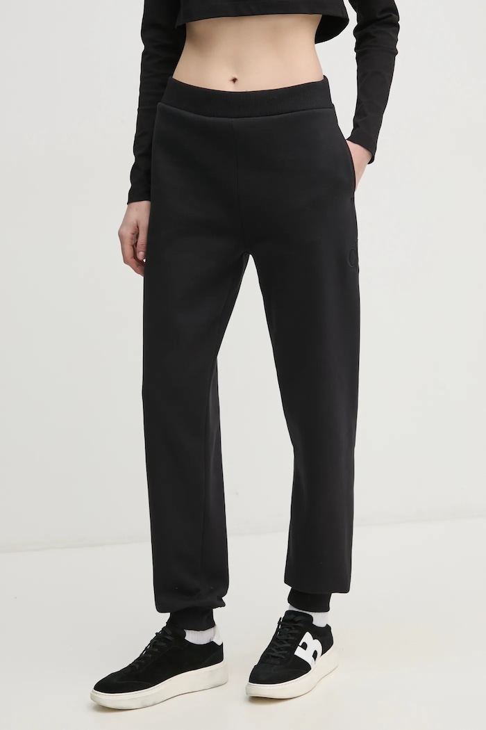 Calvin Klein Jeans melegítőnadrág sima fekete J20J224841