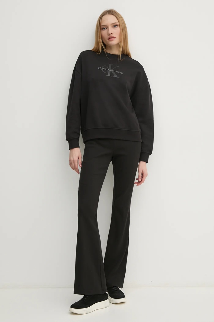 Calvin Klein Jeans nadrág J20J224842 fekete SS25