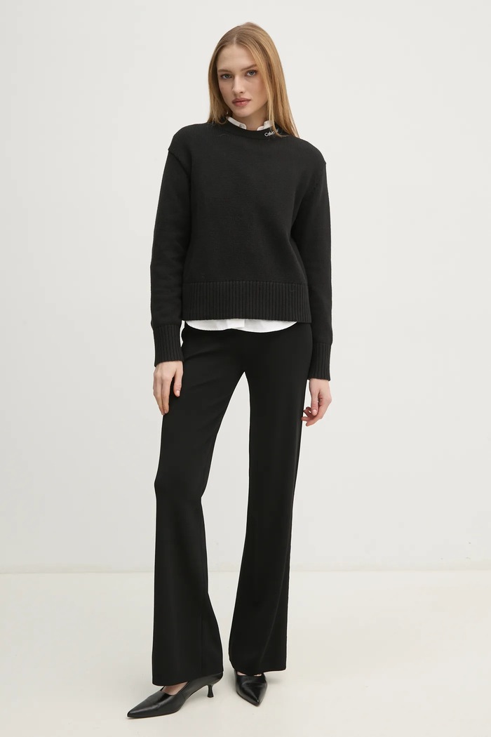 Calvin Klein Jeans pantaloni della tuta J20J225056 nero SS25