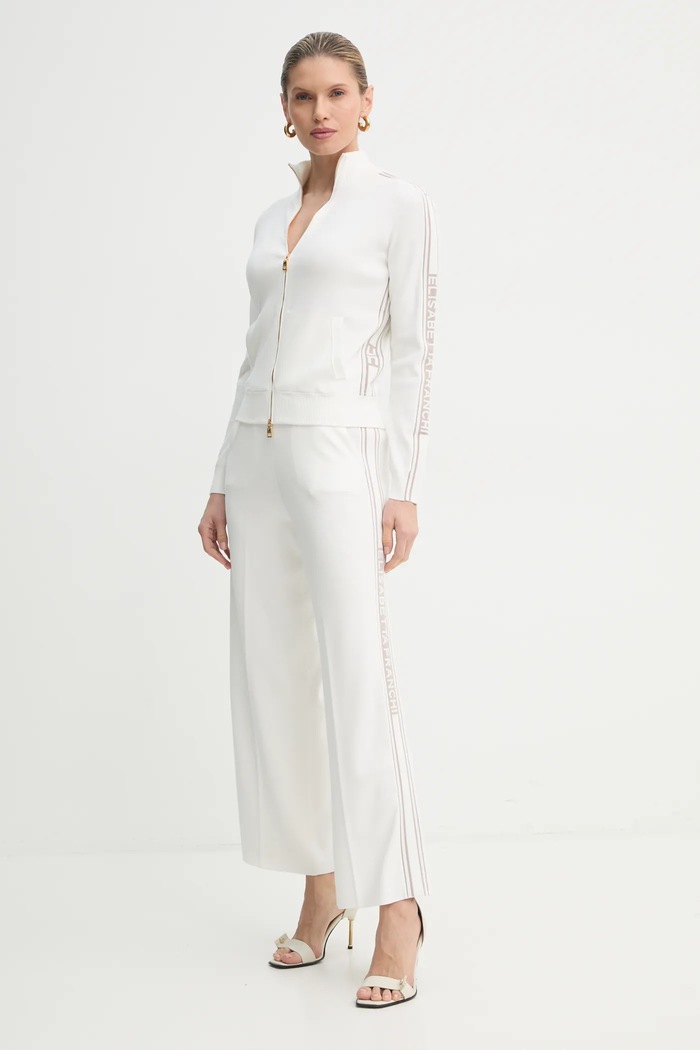 Παντελόνι Elisabetta Franchi KP65S51E2 μπεζ SS25
