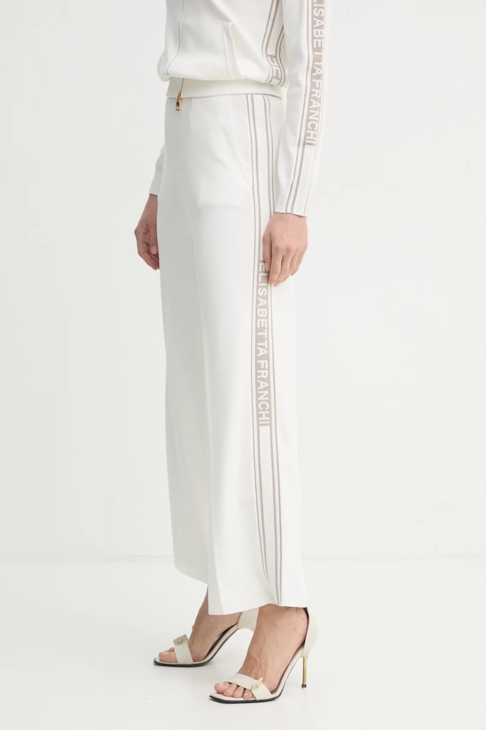 Ρούχα Παντελόνι Elisabetta Franchi KP65S51E2 μπεζ