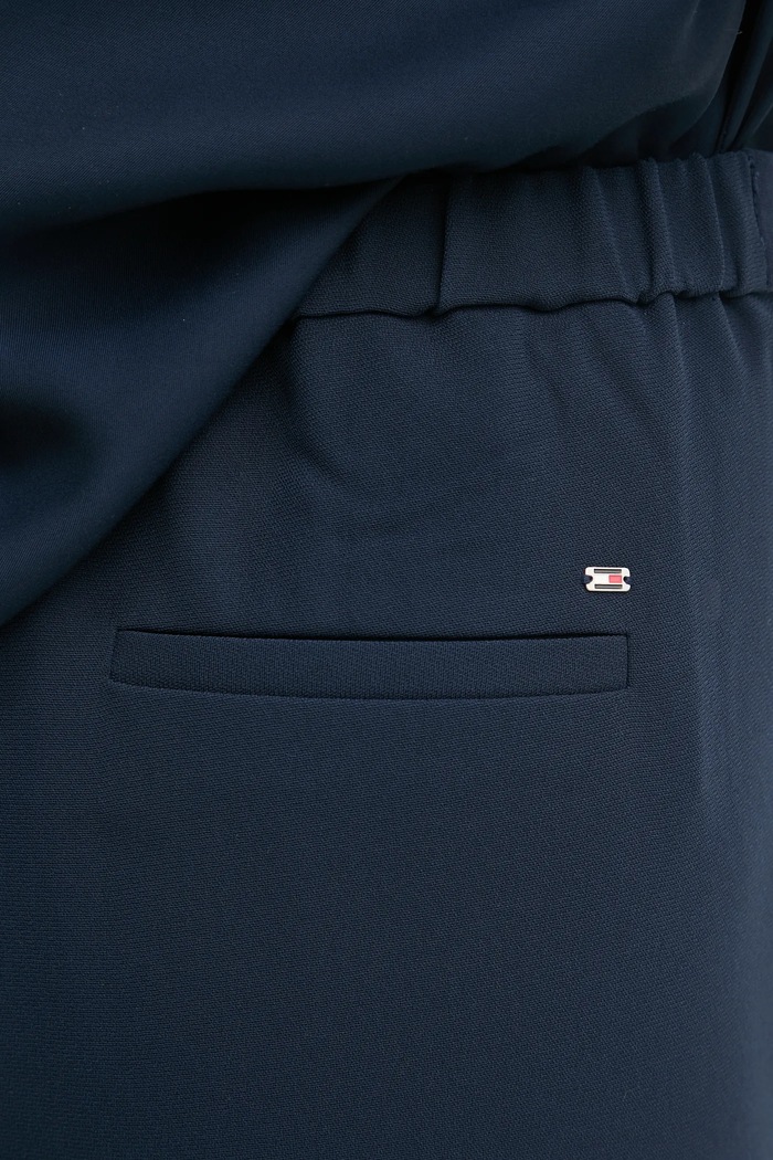 Hlače Tommy Hilfiger mornarsko plava WW0WW45450