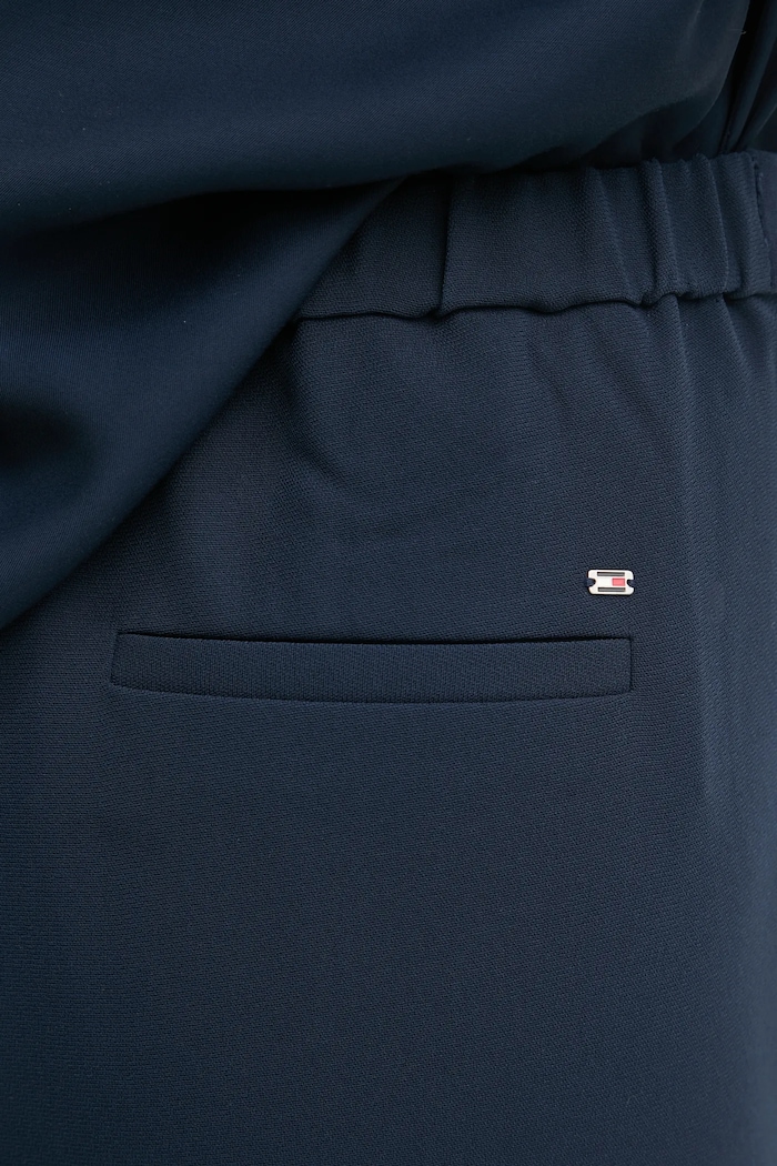Hlače Tommy Hilfiger mornarsko plava WW0WW45450