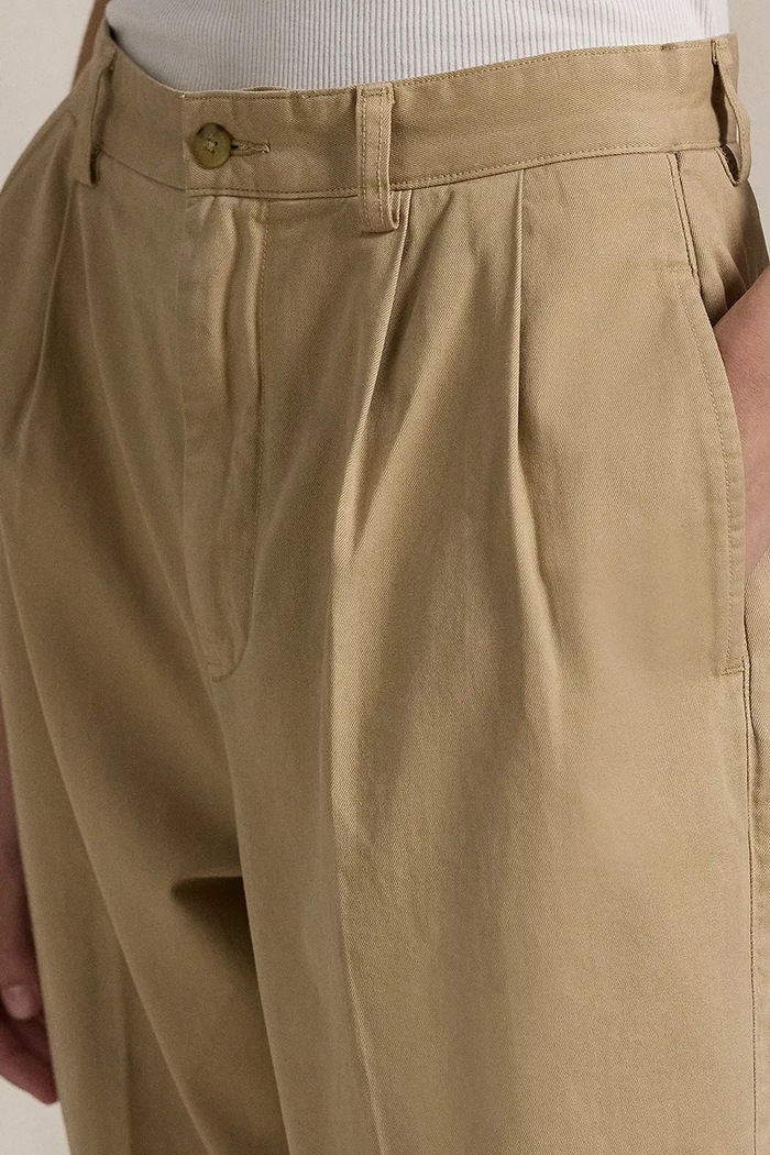 Βαμβακερό παντελόνι Polo Ralph Lauren μπεζ 211909520