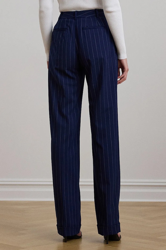 Oblečení Vlněné kalhoty Lauren Ralph Lauren 200957330 námořnická modř