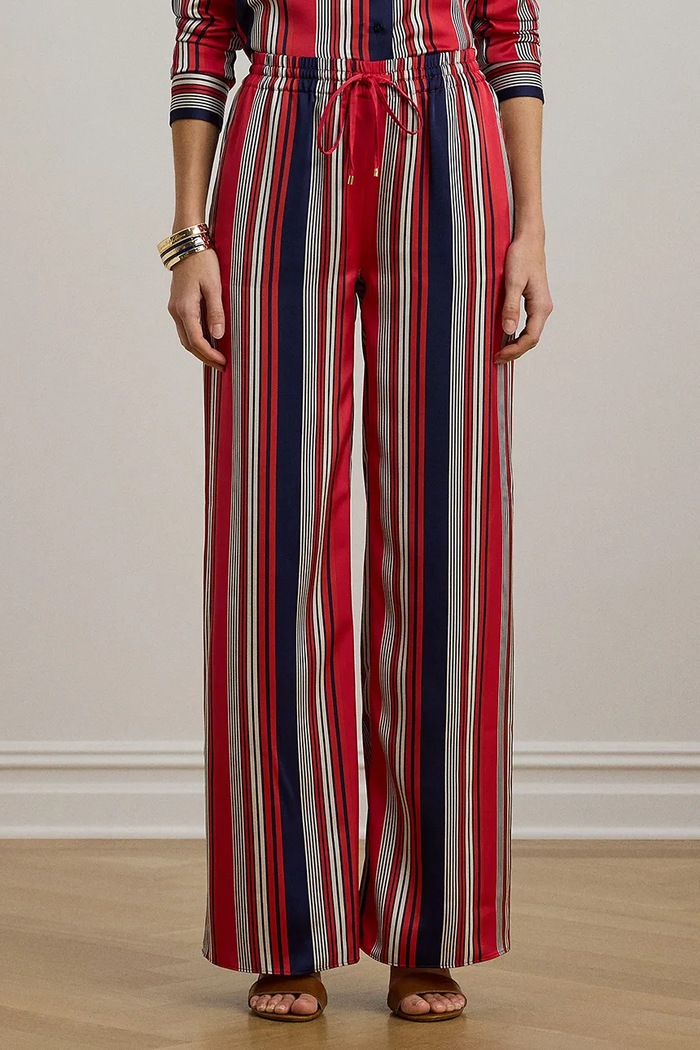 Kalhoty Lauren Ralph Lauren 200958457 červená SS25