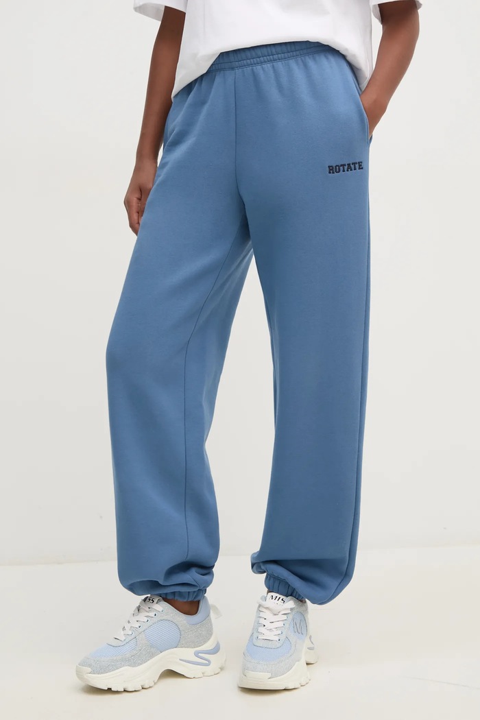 Rotate Pantaloni de bumbac albastru 113428309