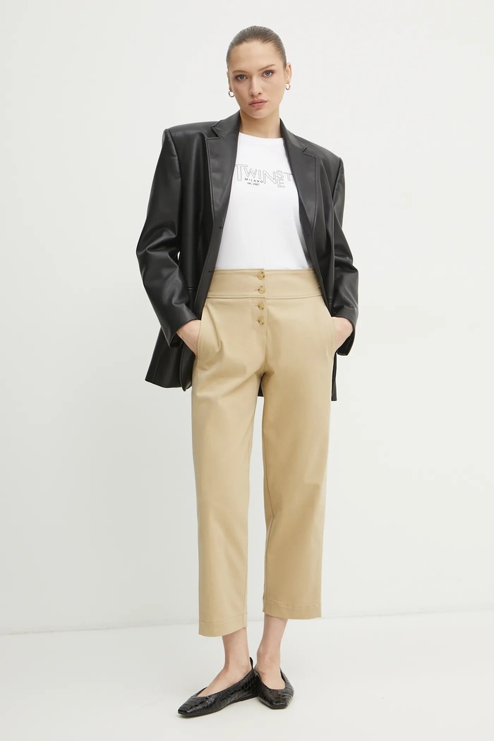 BOSS pantaloni 50537557 bej SS25