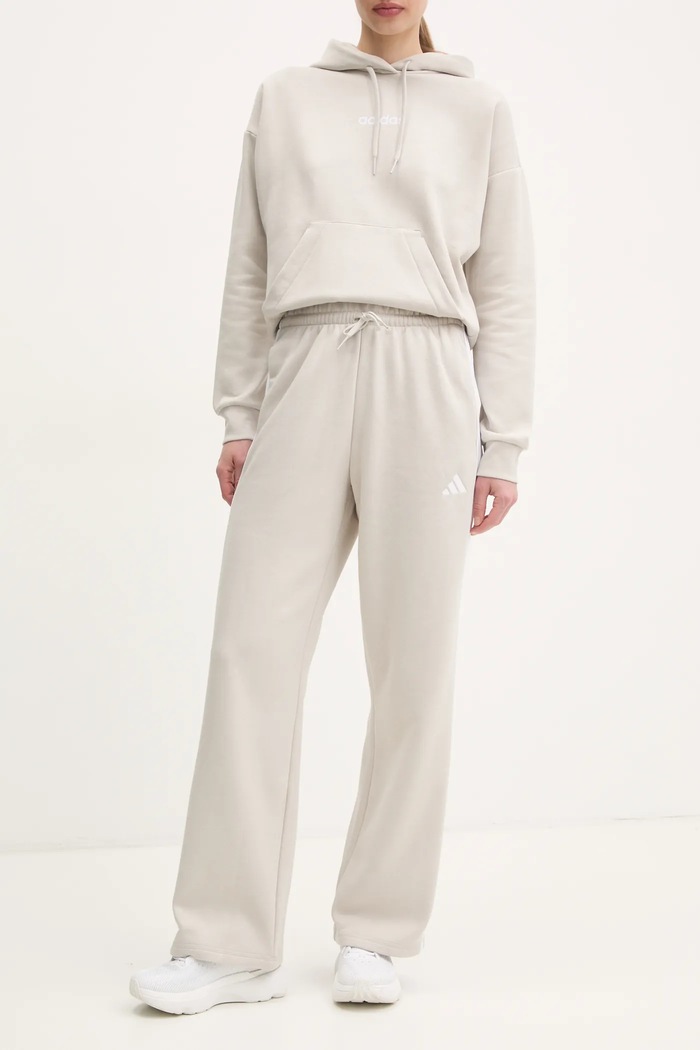 Tepláky adidas Essentials bavlna béžová JW9215