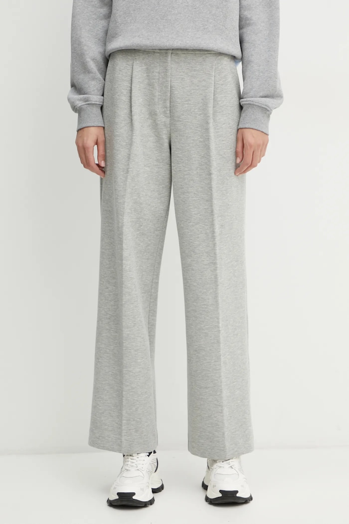 Karl Lagerfeld spodnie dzianina szary A1W10066