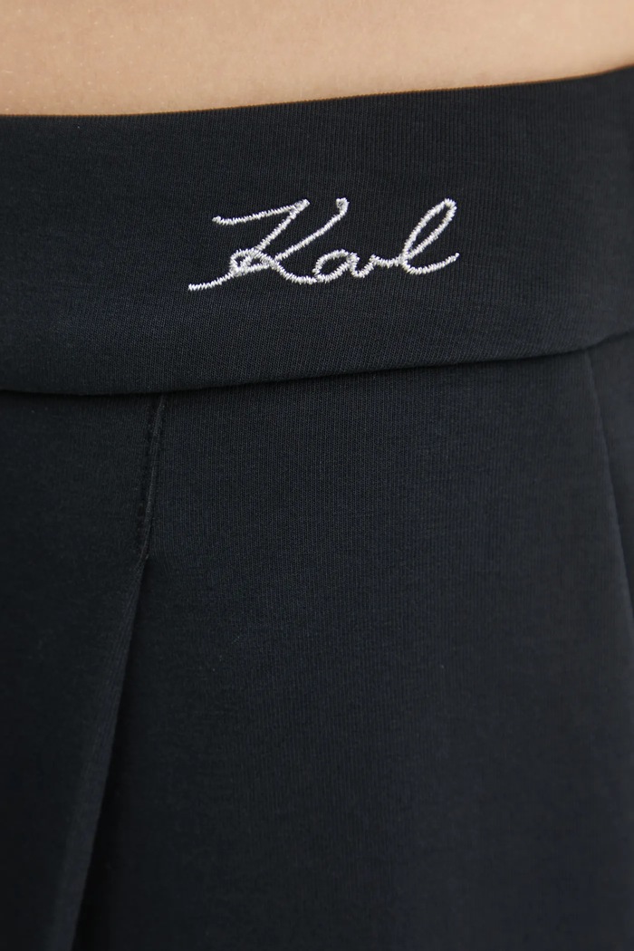 Karl Lagerfeld spodnie czarny A1W10066