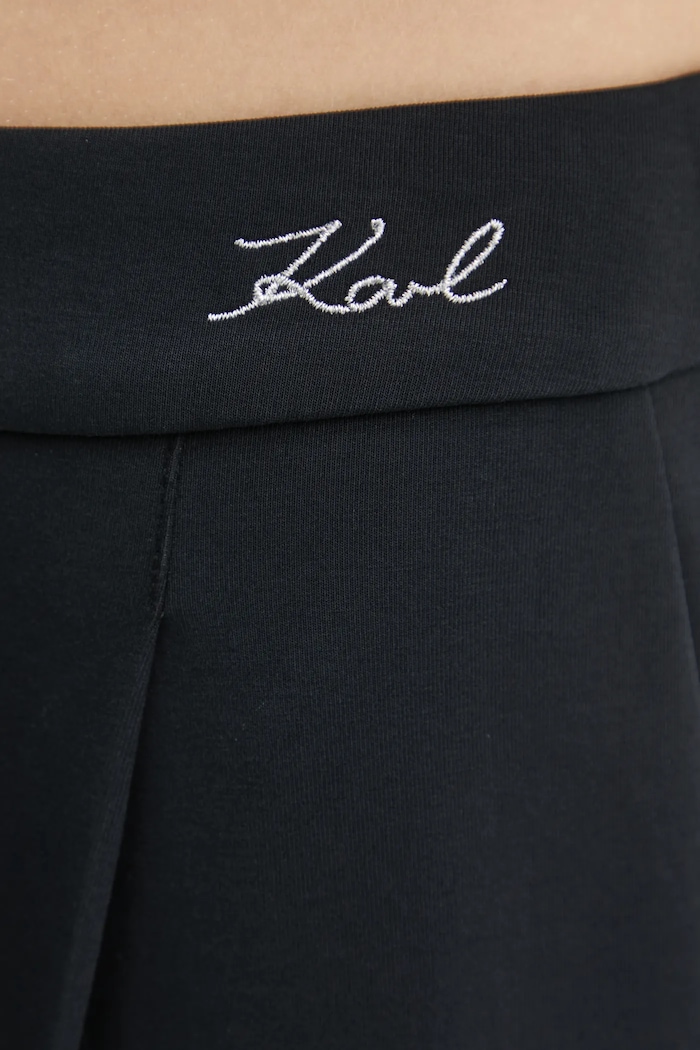 Karl Lagerfeld spodnie czarny A1W10066