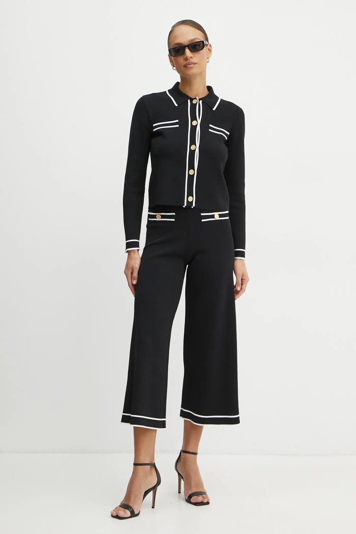 Karl Lagerfeld spodnie A1W10072 czarny SS26