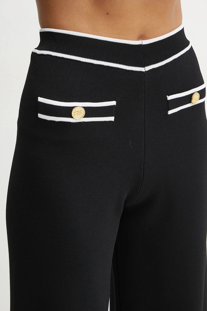 Karl Lagerfeld spodnie czarny A1W10072