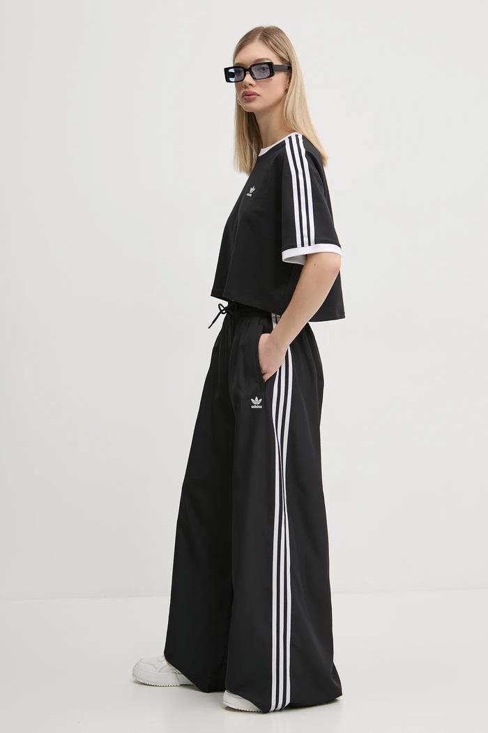 Παντελόνι φόρμας adidas Originals OVERSIZED TP JD3390 μαύρο AW25