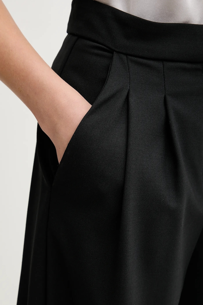 IRO pantaloni din lana negru WP23CIRSE