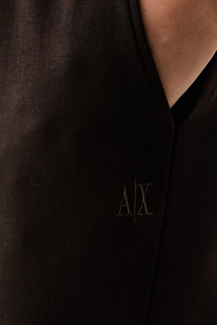 Armani Exchange спортивные штаны для женщин с хлопком коричневый XW000824.AF10818