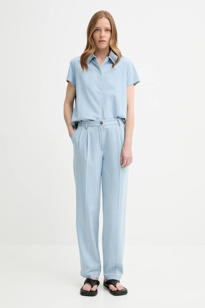 Rifle A.P.C. pantalon joseon COGXX.F08475 modrá SS25