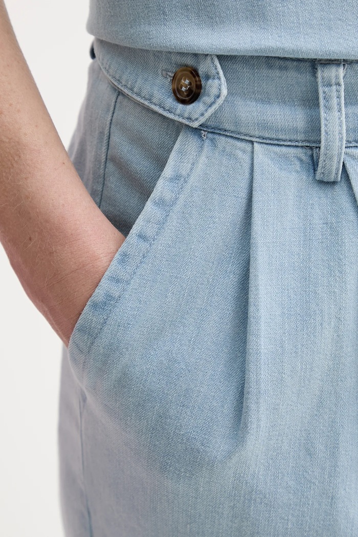 Rifle A.P.C. pantalon joseon modrá COGXX.F08475