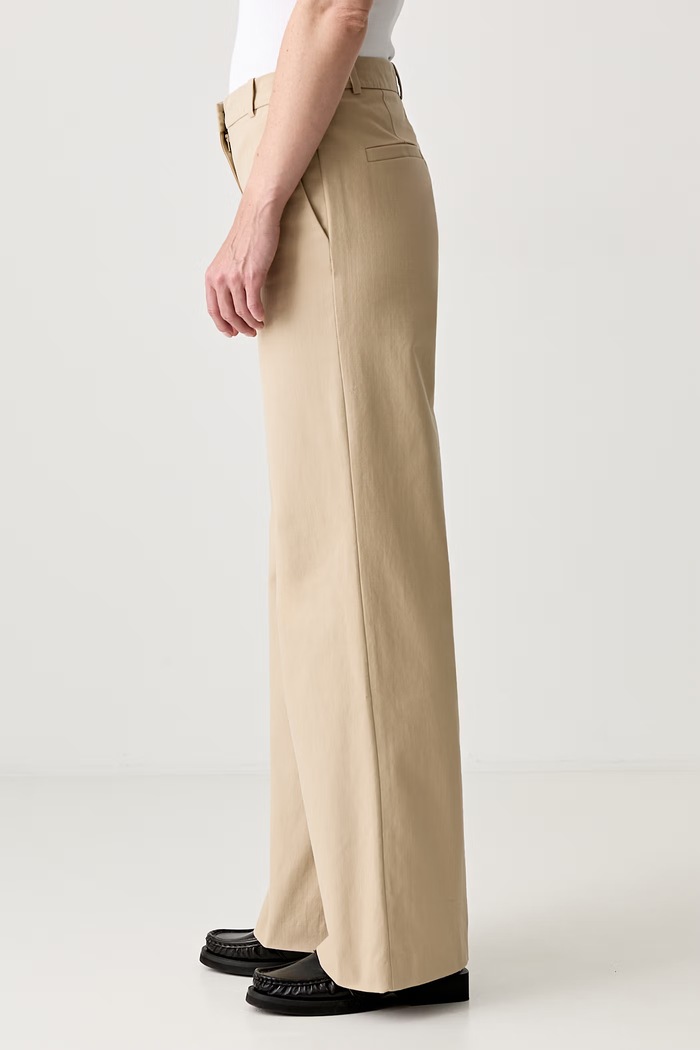 A.P.C. pantalon margaret панталон от памук дамски COHFU.F08476 бежов SS25