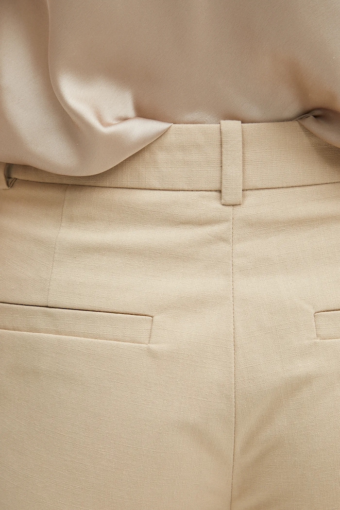 Bavlnené nohavice A.P.C. pantalon margaret béžová COHFU.F08476