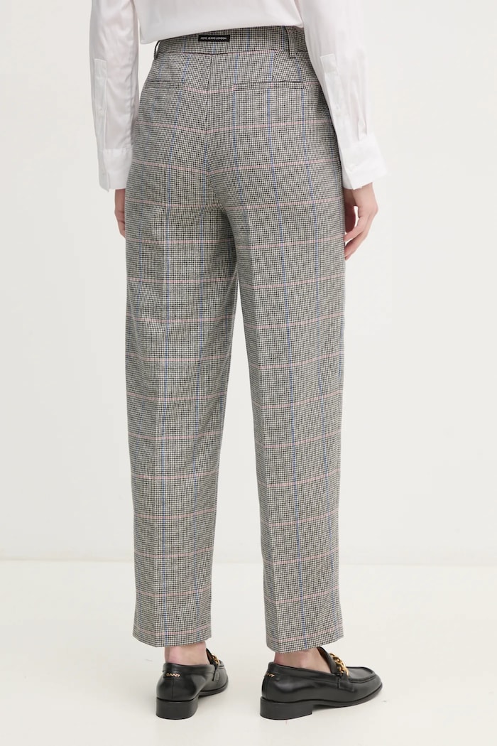 Oblečení Vlněné kalhoty Pepe Jeans FLORINE PL211799 šedá
