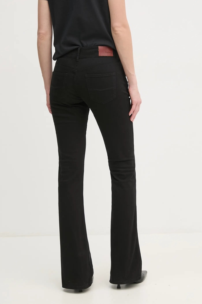 Îmbrăcăminte Pepe Jeans jeansi MID RISE FLARE NEW PIMLICO PL211812 negru
