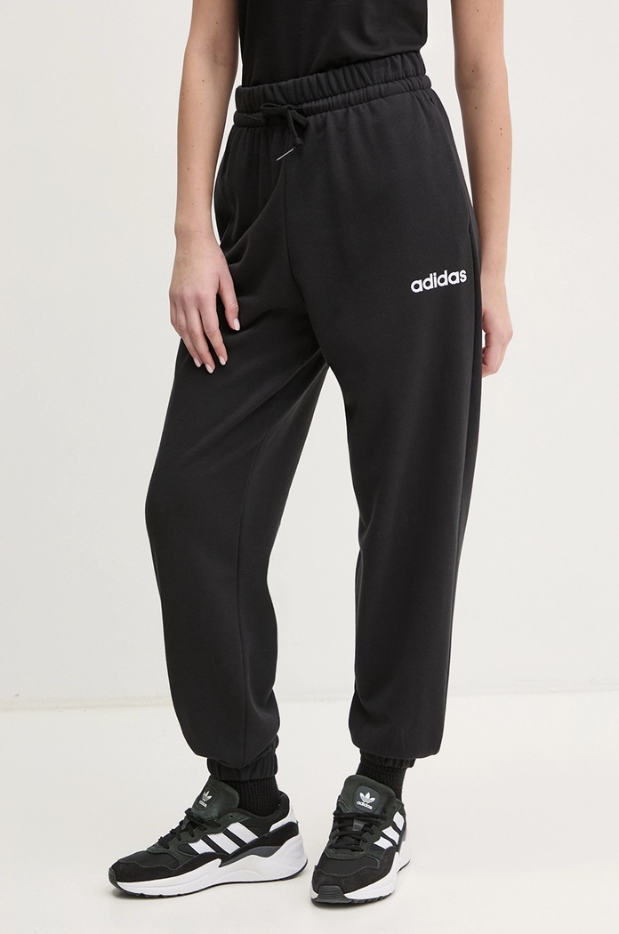 adidas spodnie Essentials Linear dzianina czarny JC5948