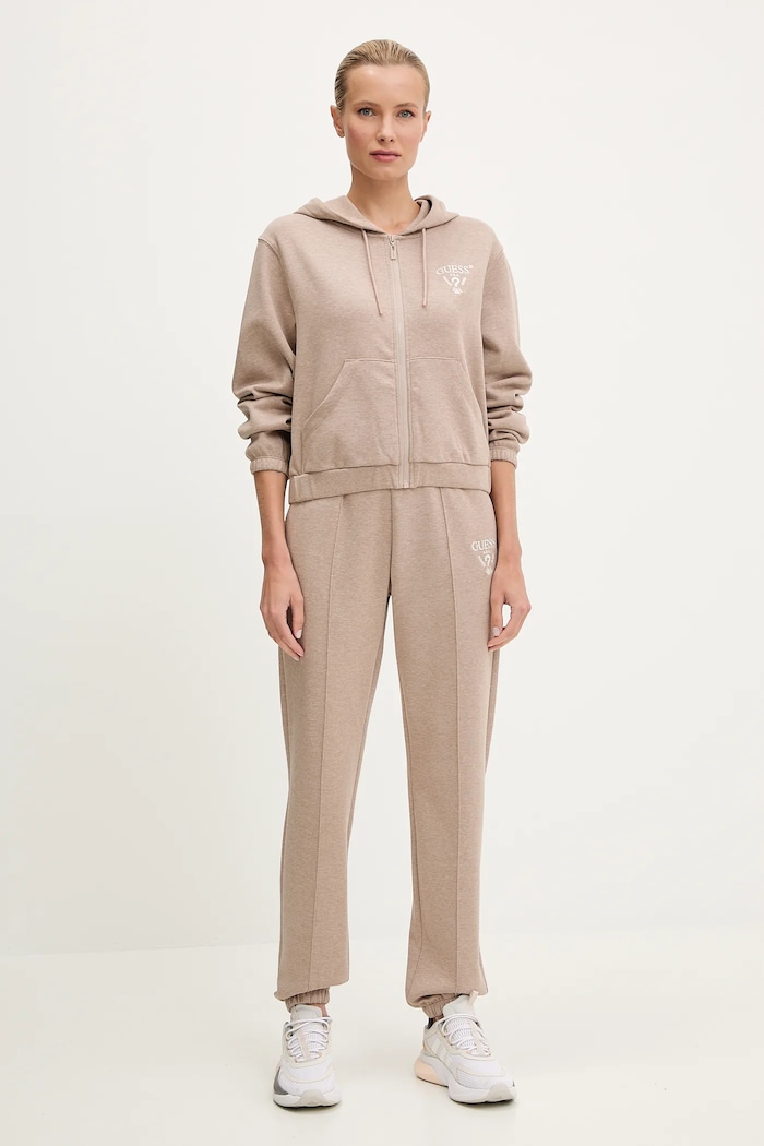 Guess spodnie dresowe ROBERTA V5RB13.KC3D2 beżowy AW25