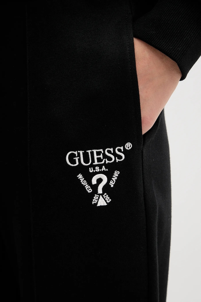 Guess pantaloni tuta ROBERTA nero V5RB13.KC3D2