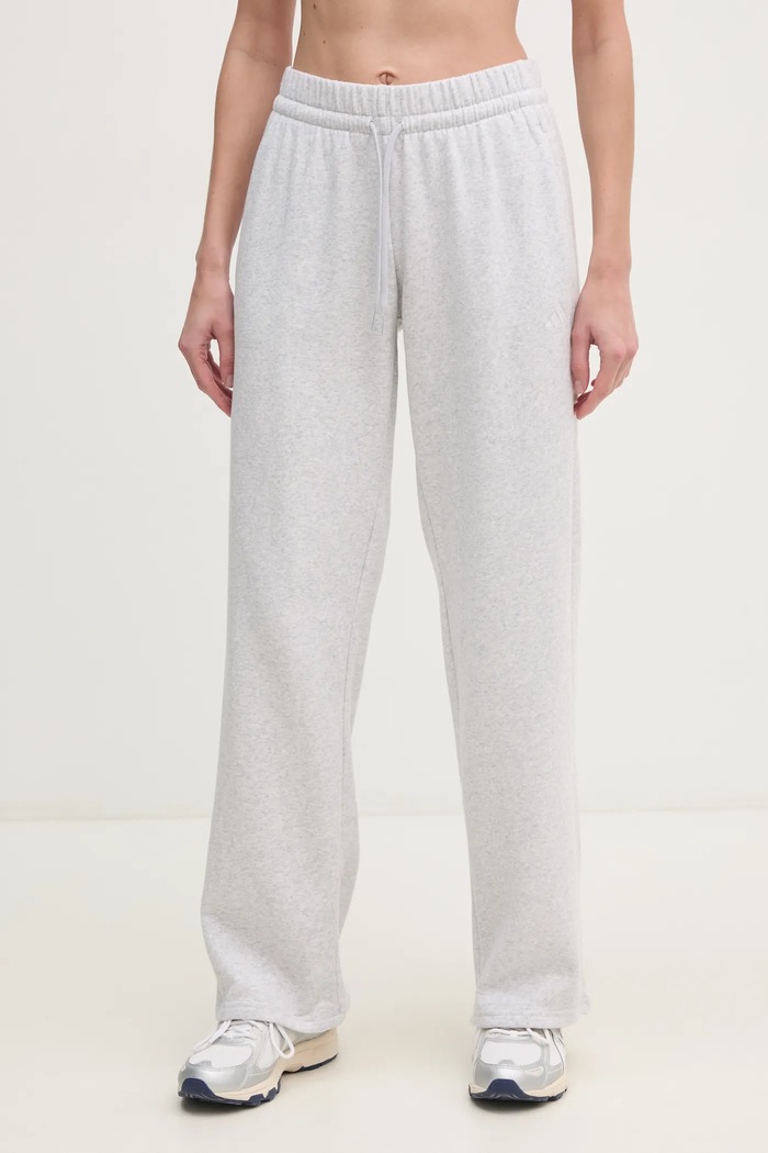 Tepláky adidas Essentials pletenina šedá JI6050