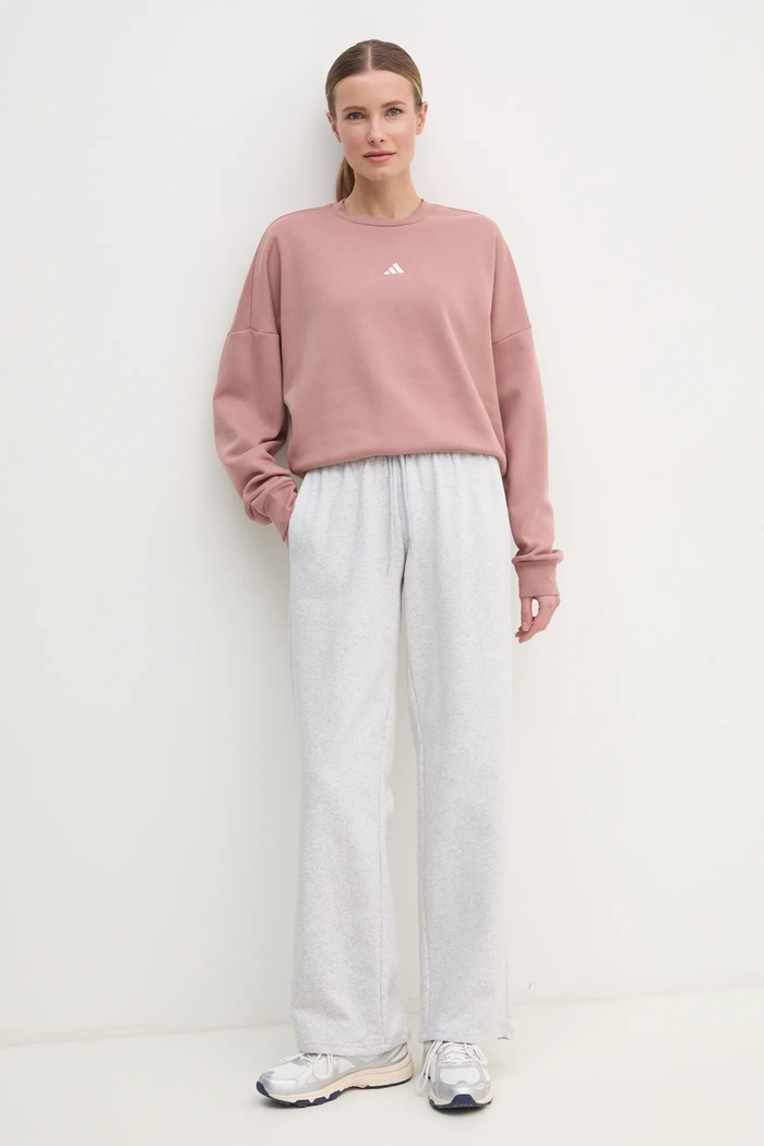 Tepláky adidas Essentials JI6050 šedá AW25