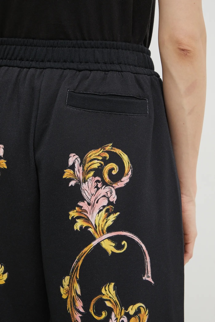Versace Jeans Couture spodnie dresowe bawełniane czarny 78HAA3P0.FS194