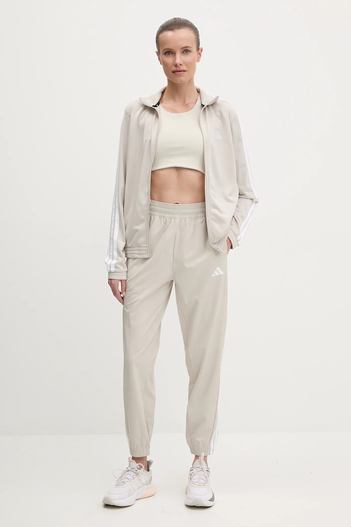 Панталон за трениране adidas Performance 3 Stripes JD6522 бежов SS26