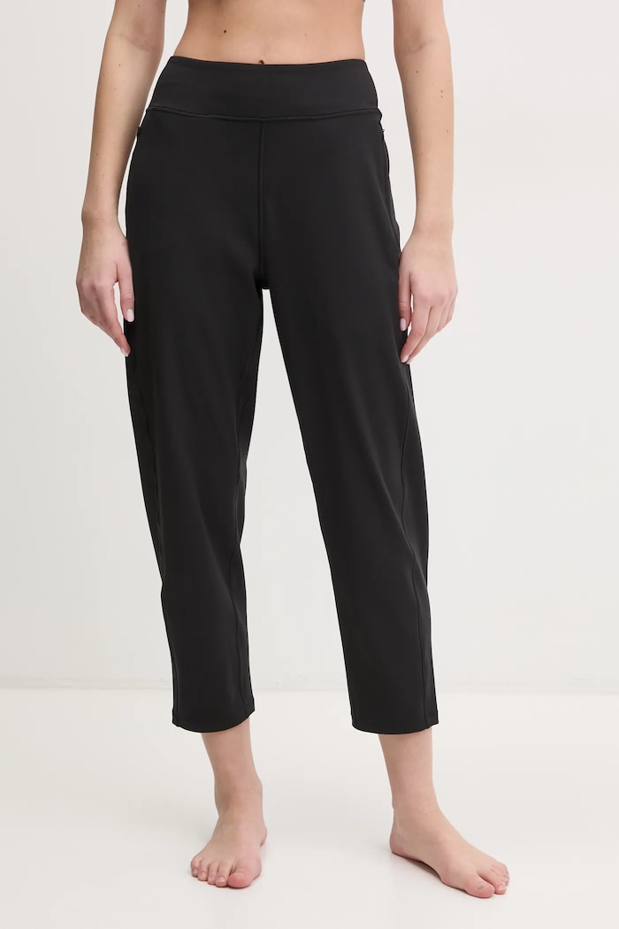 adidas Performance pantaloni de yoga All Me tricotaj negru JH1483