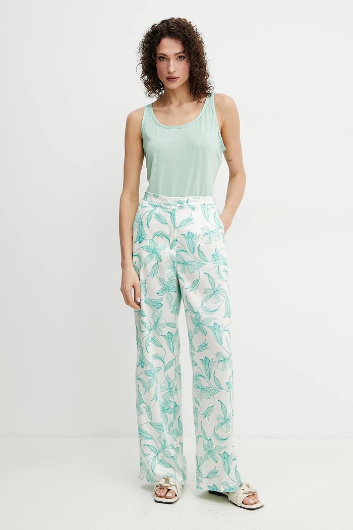 Hlače Marella Emme by Marella 2515131192 zelena SS25