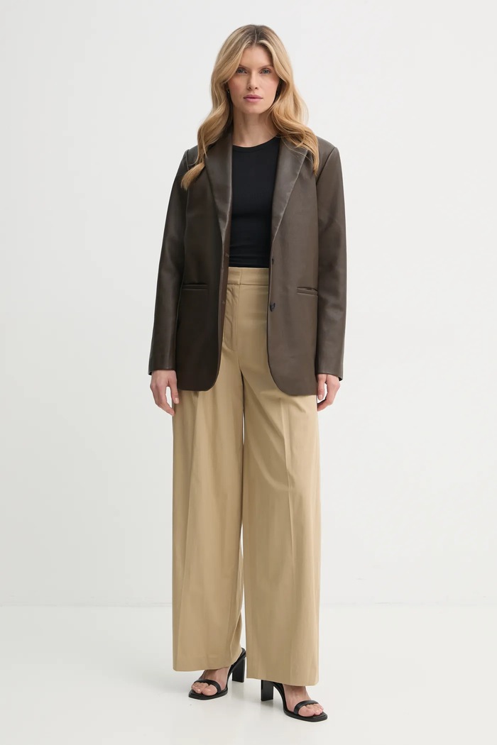 A.L.C. pantaloni 2PANT01134 bej SS25